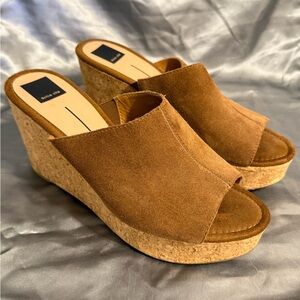Dolce Vita Brown Suede Wedge Sandals